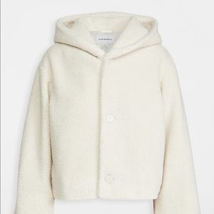 Club Monaco cropped faux fur jacket